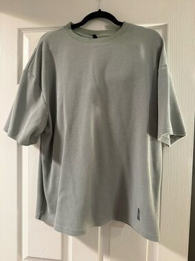 Women's Waffle Knit Short Sleeve Tee/Short set in Light Sage
